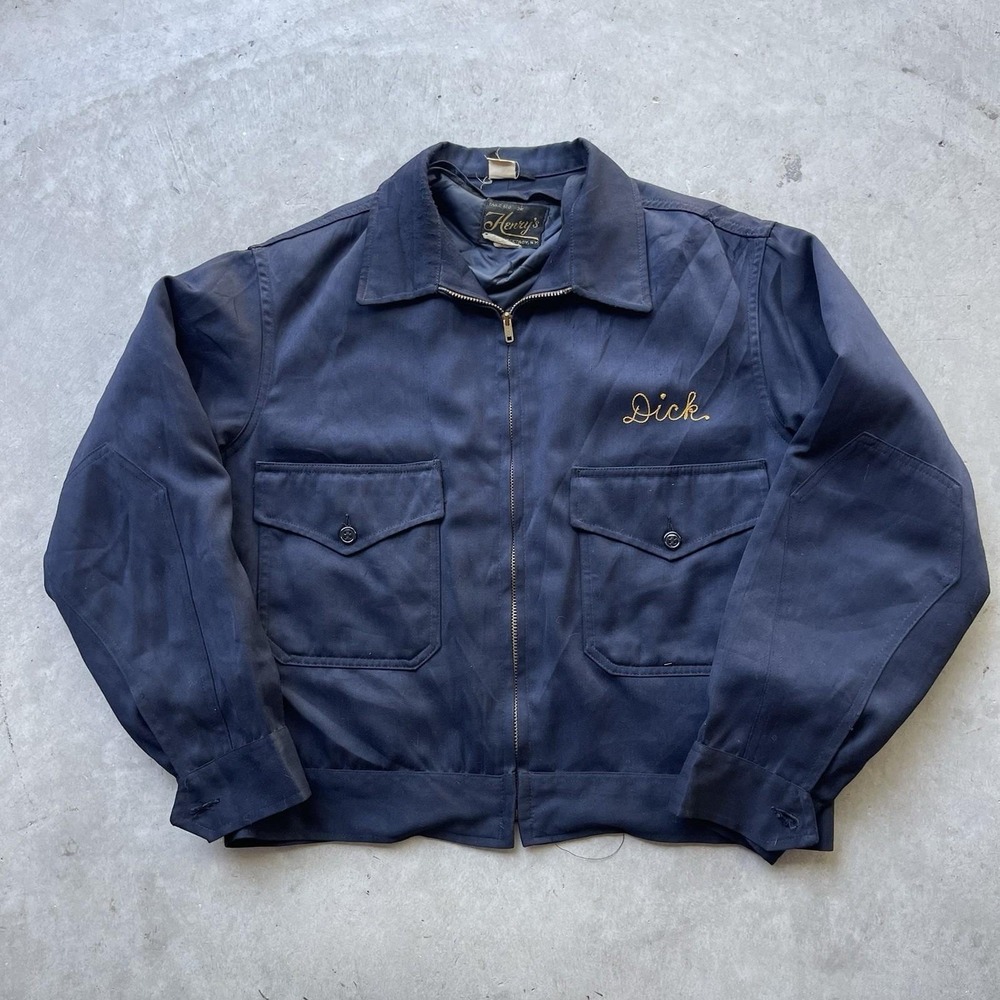 Vintage 50s Chain Stitch Jacket Fireman Mariaville Patch Fire Dept Talon Lined - Picture 3 of 10